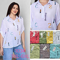 Блузки жіночі (Розміри: 52-60) "Лен"