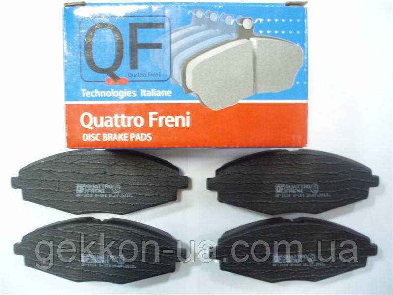 Колодка гальмівна Daewoo LANOS передня (к-т 4 шт) "Quattro Freni", фото 1