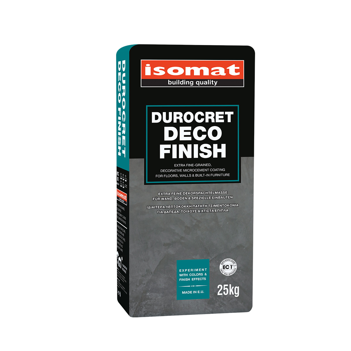 Мікроцементне покриття для підлоги та стін Isomat Durocret-Deco Finish White 25кг