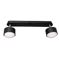 Світильник стельовий MSK Electric Copter спот GX53 NL 80405-2 BK чорний 370х80х110мм