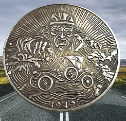 Сувенір монета долар СШАang 1942 р. "Дух погоні". Hobo Coin American Morgan