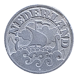 Нідерланди 25 центів, 1942 Човен (цинк), фото 2
