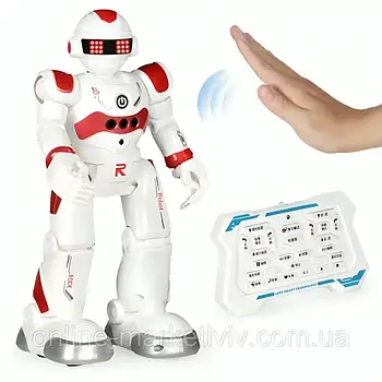 Інтерактивний робот на пульті керування 27,5 см, від USB, LEZO TOYS, Червоний / Дитячий робот на радіокеруванні