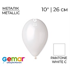 GEMAR-ДЖ 10" GM90 029 Металік Білий | Metallic White