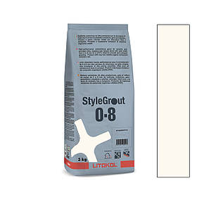Цементна фуга для швів Litokol Stylegrout White 1 білий 3кг