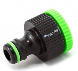 Універсальний адаптер Presto-PS 4026 🔧 — внутр. різьба ½″/¾″ під конектор, шланг 12-19 мм