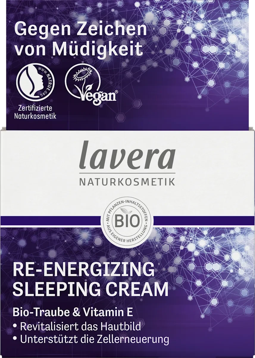 Нічний відновлюючий крем Lavera NATURKOSMETIK Re-energizing, 50 мл