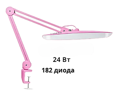 Лампа безтінова настільна 9501Led рожева 24 вт