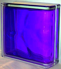 Спеціальний склоблок Colored TER Lineare O кольоровий 190х190х80 мм серія Design