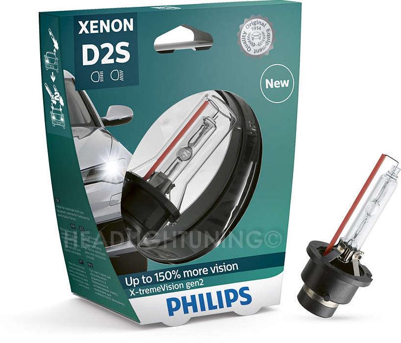 Ксенонова лампа Philips D2S X-tremeVision gen2 85122XV2S1 +150%