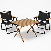 Набір середній для кемпінгу два крісла і стіл LEOBRO