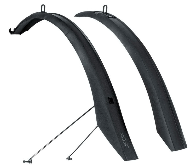 Крила на велосипед щиток болотники KLS WET 29" переднє + заднє, чорні, фото 1