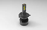 MLux Black Line H4 H19 5000K 55Вт LED світлодіодні лампи, фото 4