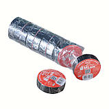 Ізоляційна стрічка MLux BASE 19 мм х 20 ярдів чорна, фото 4