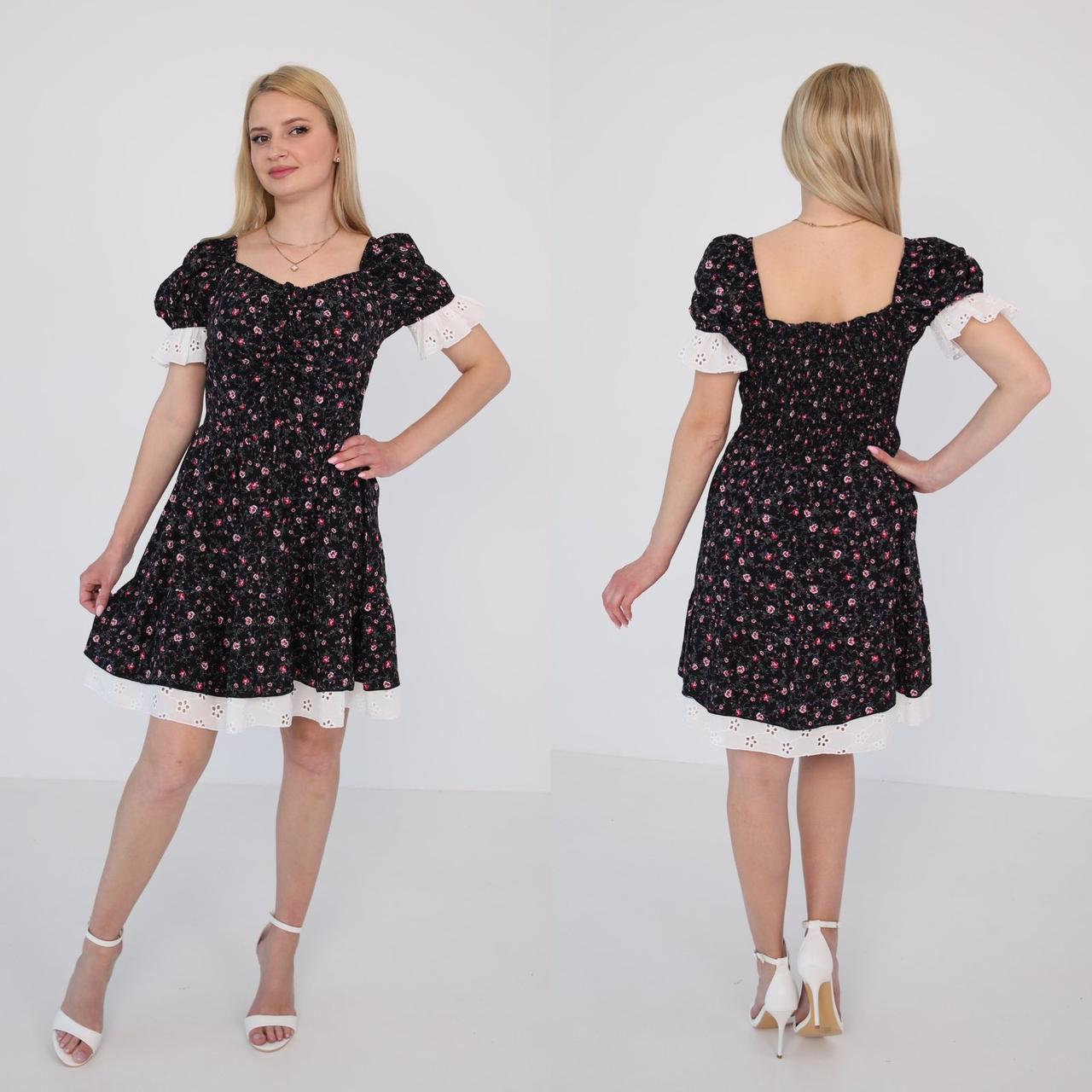 Сукня молодіжна літня M.L.XL чорна, фото 1