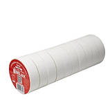Ізоляційна стрічка MLux BASE 19 мм х 20 ярдів біла, фото 4