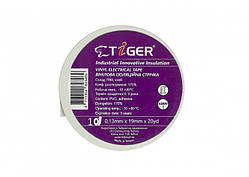 Tiger isolation tape White 3M біла ізоляційна вінілова стрічка 0,13 mm x 19 mm x 20 yd