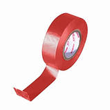 Ізоляційна стрічка MLux BASE 19 мм х 20 ярдів червона, фото 2