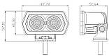 DriveX WL DRL-101 DLX 2-20W OSR SP 9 cm LED фара робочого світла, фото 6