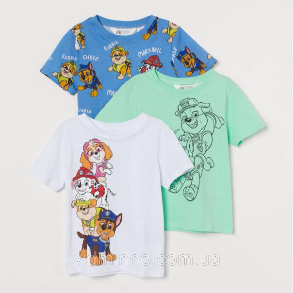 Футболки H&M (набір) на хлопчика, р.110-116, 4-6 років, Paw Patrol (Щенячий патруль)