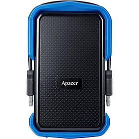 Зовнішній жорсткий диск PHD External 2.5'' Apacer USB 3.1 AC631 1TB Black/Blue (color box) ly