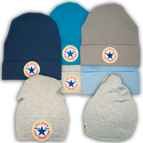 Трикотажні шапки дитячі з нашивкою Converse, Y84, фото 1