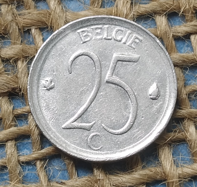 25 сантимiв 1964 року. Бельгiя