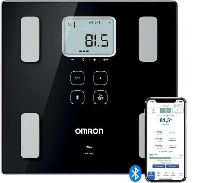 OMRON VIVA HBF-222T-EBK Bluetooth Розумні ваги, фото 1