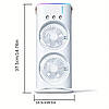 Вентилятор 3 в 1 USB з розпилювачем, автоповоротом і LED-підсвіткою Air Double-ended Spray Fan, фото 10