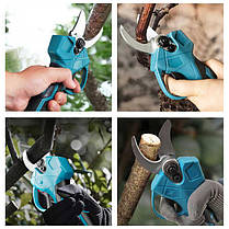 Акумуляторний секатор у валізі Lithium (довжина леза 4,5 см) 2хАКБ, фото 2