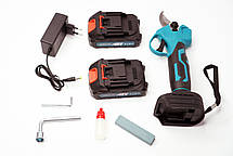 Акумуляторний секатор у валізі Lithium (довжина леза 4,5 см) 2хАКБ, фото 5