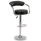 Стілець для бару з комфортною спинкою з екошкіри Vigo, регуляція висоти до 20 см, обертання на 360°, бежевий, фото 4