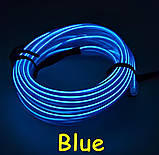 Світлодіодна стрічка RESTEQ у вигляді гнучкого дроту довжиною 5м — LED неонове світло з контролером, декоративне підсвічування для, фото 2