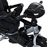 Дитячий триколісний велосипед — коляска Turbo Trike MT 1007-1 з батьківською ручкою Чорний, фото 7