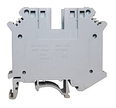 Клема КНГ-UK35 125А 4-35мм2 гвинтова сіра набірна на DIN-рейку без маркера Ny95505467