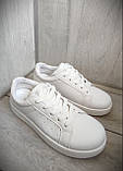 Кросівки жіночі класичні екошкіра 37 р. 22,8 см білі (CR8558-wh37), фото 3