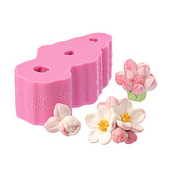 Молд кондитерський силіконовий для мастики Цвіт яблуні 2