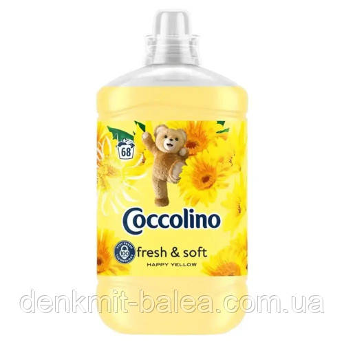 Преміумкондикон Коколіно Хеппі для білизни Coccolino Happy Yellow 1800 мл, фото 1