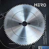 Пила дискова по алюмінію HERO ALU 250x3,2x2,5x30 80z (-6 град.) для торцювання та різу під кутом
