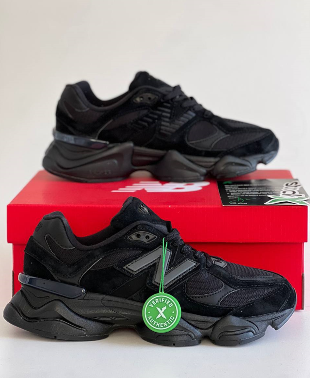 Кросівки New Balance 9060 Black чорні Нью Баланс замша текстиль чоловічі весна літо