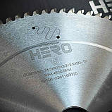 Пила дискова по алюмінію HERO ALU 250x3,2x2,5x30 80z (-6 град.) для торцювання та різу під кутом, фото 2