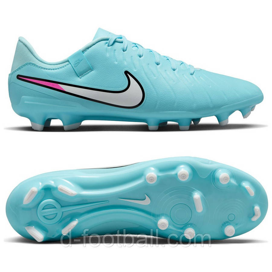 Футбольні бутси Nike Tiempo Legend X Academy MG DV4337-401, Блакитний, Розмір (EU) — 39