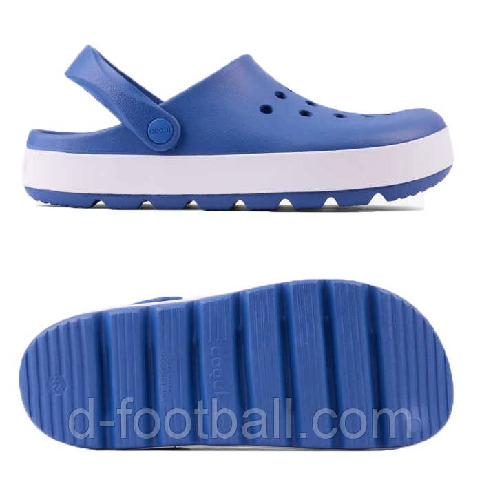 Чоловічі крокси (сабо) Coqui Elemental Blue/White 6451-100-5032, Синій, Розмір (EU) — 44
