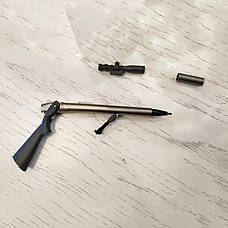 Гелеві ручки у вигляді снайперської гвинтівки RESTEQ — набір 3 шт, оригінальні чорні ручки для письма, фото 4