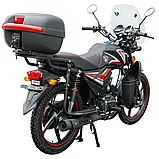Мотоцикл Spark SP125C-2AMW (заводське паковання) Без кофра (Чорний), фото 10