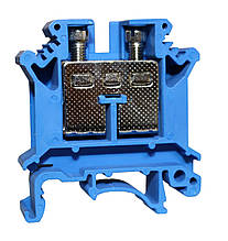 Клема КНГ-UK16 101А 2.5-16мм2 гвинтова синя набірна на DIN-рейку без маркера без кришки Ny95506253