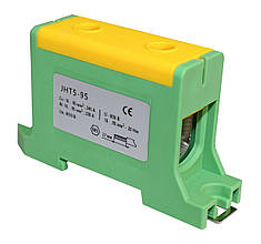 Клема силова СКНГз-JHT5-95 16-95мм2 220А "PE" жовто-зелена Ny95506240