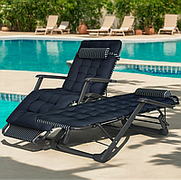 Розкладне крісло ліжко з подушкою LEOBRO Striped (LB-FCB-G1-STR)