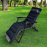 Розкладне крісло ліжко з подушкою LEOBRO Striped (LB-FCB-G1-STR), фото 4