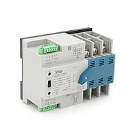 Автомат введення резерву (АВР) триполюсний YRQ2PC-125PV, 400V/125A на DIN-рейку для інверторів